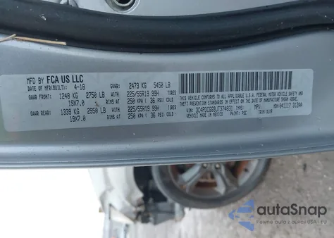 2018 Dodge Journey Crossroad from USA, damaged, VIN 3C4PDCGG9JT374831